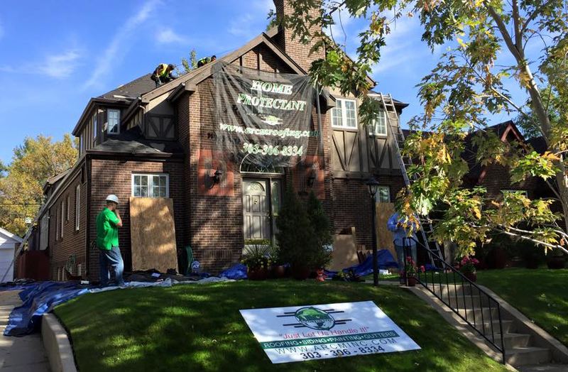 Residential roof replacement by ARCM Roofing